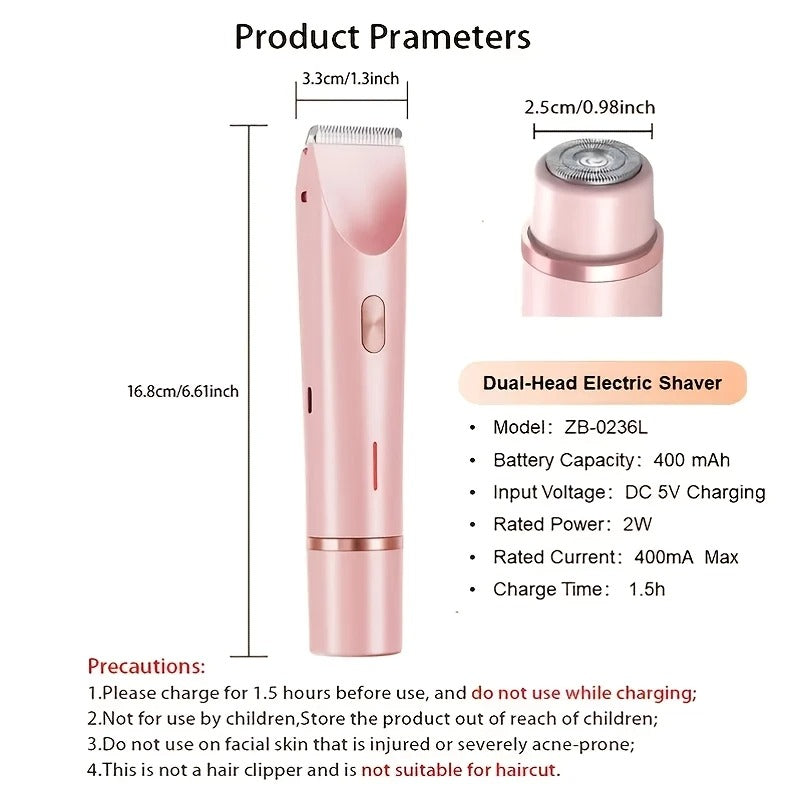 Hair Remover Women's Double Head Shaver